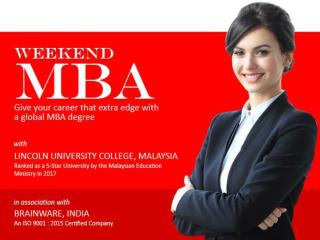 Weekend MBA in Kolkata: Admissions Open in Weekend MBA Program 2018-19