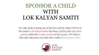 Sponsor a Child in India With Lok Kalyan Samiti