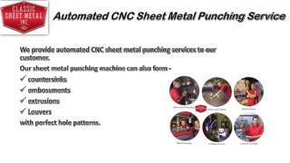 Automated CNC Sheet Metal Punching Service