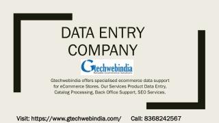 Data Entry Company in USA