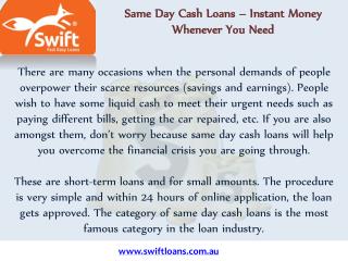 Instant Loans