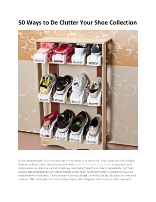 50 ways to de clutter your shoe collection converted