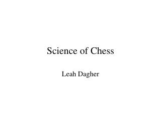 Science of Chess
