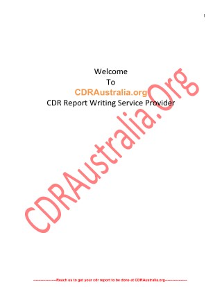 Sample CDR for Mechanical Engineer PDF