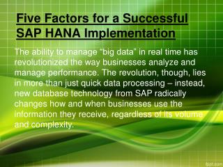 Best SAP HANA Online Training in Hydereabad