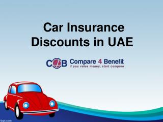 Car insurance Discounts UAE