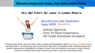 car loans london ontario