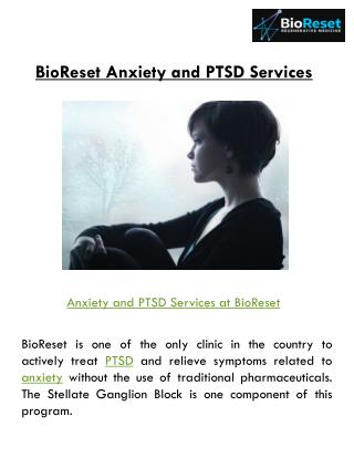 Anxiety PTSD Health Treatment
