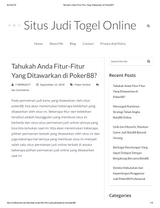 Tahukah Anda Fitur-Fitur Yang Ditawarkan di Poker88?
