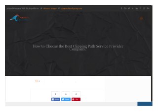 How to Choose the Best Clipping Path Service Provider Company