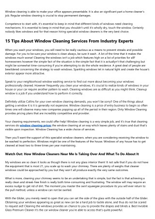5 Qualities The Best People In The Window Cleaning Supplies Industry Tend To Have