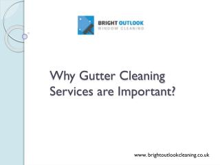 Why is gutter cleaning services are important?