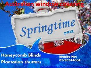 Spring window blinds and window shutters offer