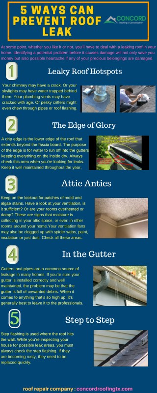 5 Ways can prevent roof leak