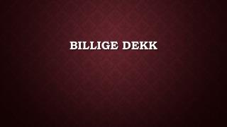 Billige dekk