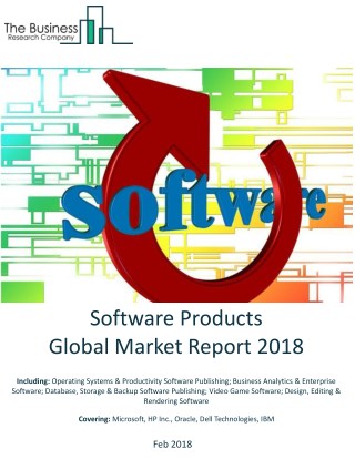 Software Products Global Market Report 2018