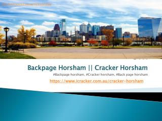 Backpage Horsham || Cracker Horsham