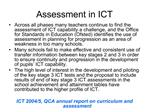 Assessment in ICT
