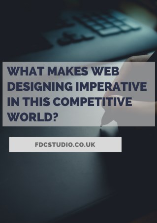 What Makes Web Designing Imperative In this Competitive World?