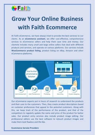 Grow Your Online Business with Faith Ecommerce