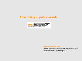 Advertising at public events