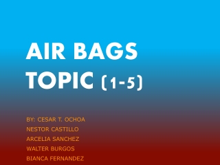 AIR BAGS TOPIC (1-5)