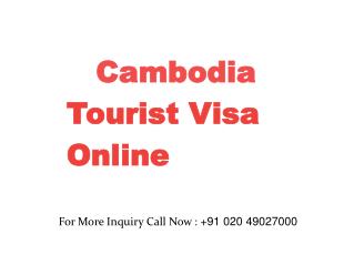 Cambodia Tourist Visa Online | Cambodia Tourist E Visa for Indians