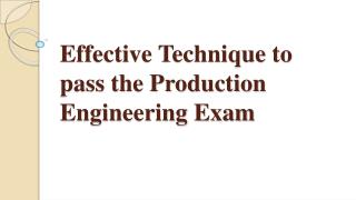 Production Engineering online courses