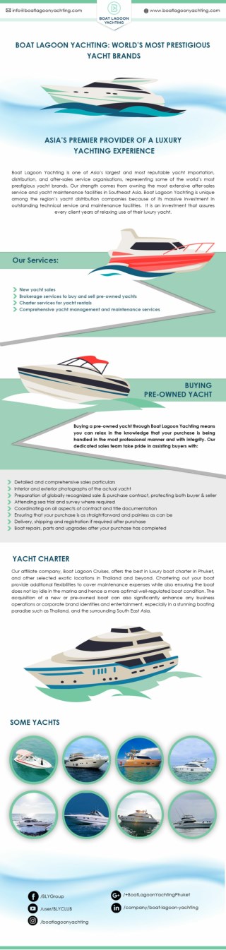 Boat lagoon yachting:World’s most prestigious yacht brands
