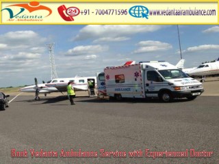 Book Vedanta Air Ambulance Service in Jaipur with Highly Experienced Doctor