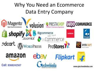 Why you Need an Ecommerce Data Entry Company | Gtechwebindia