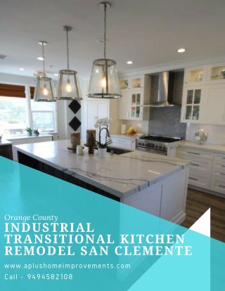 Orange County Industrial Transitional Kitchen Remodel