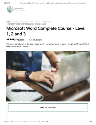 Microsoft Word Complete Course - LIBM