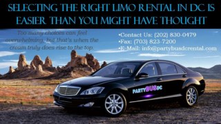 Selecting the Right Bethesda Limo Service in DC is Easier Than You Might Have Thought