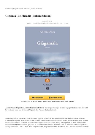 GIGAMLA-LE-PLEIADI-ITALIAN-EDITION
