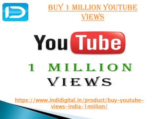 Get the best buy 1 million youtube views