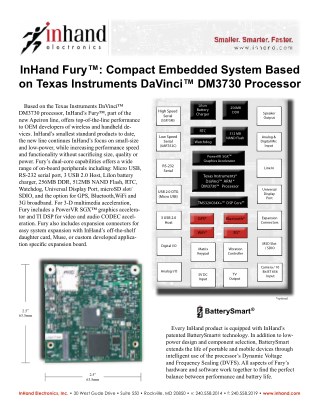 InHand Fury™: Compact Embedded System