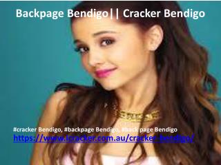 Cracker Bendigo || Backapge Bendigo