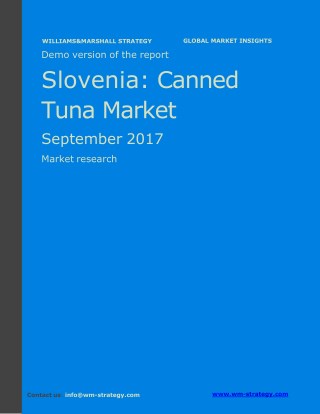 WMStrategy Demo Slovenia Canned Tuna Market September 2017