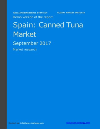 WMStrategy Demo Spain Canned Tuna Market September 2017