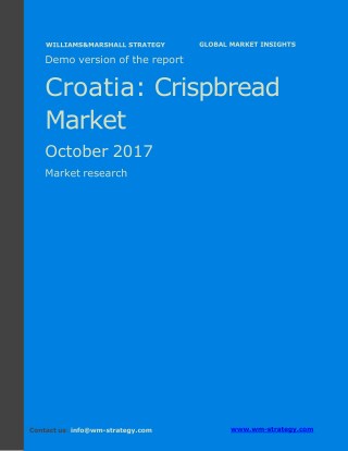 WMStrategy Demo Croatia Crispbread Market October 2017