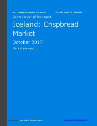 WMStrategy Demo Iceland Crispbread Market October 2017