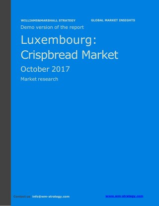 WMStrategy Demo Luxembourg Crispbread Market October 2017