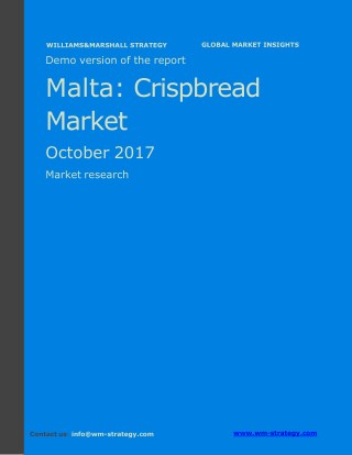 WMStrategy Demo Malta Crispbread Market October 2017