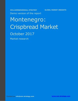 WMStrategy Demo Montenegro Crispbread Market October 2017