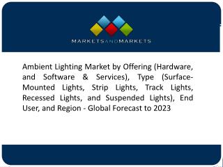 Energy-Efficient Labels & Standards Programs to Boost Growth of Ambient Lighting Market