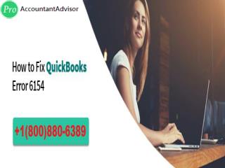 QuickBooks Error 6154 -- What is QuickBooks Error 6154?