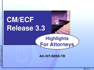 CM/ECF Release 3.3