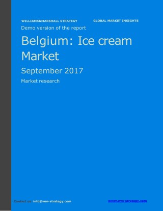 WMStrategy Demo Belgium Ice Cream Market September 2017