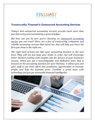 Trustworthy Finsmart’s Outsourced Accounting Services